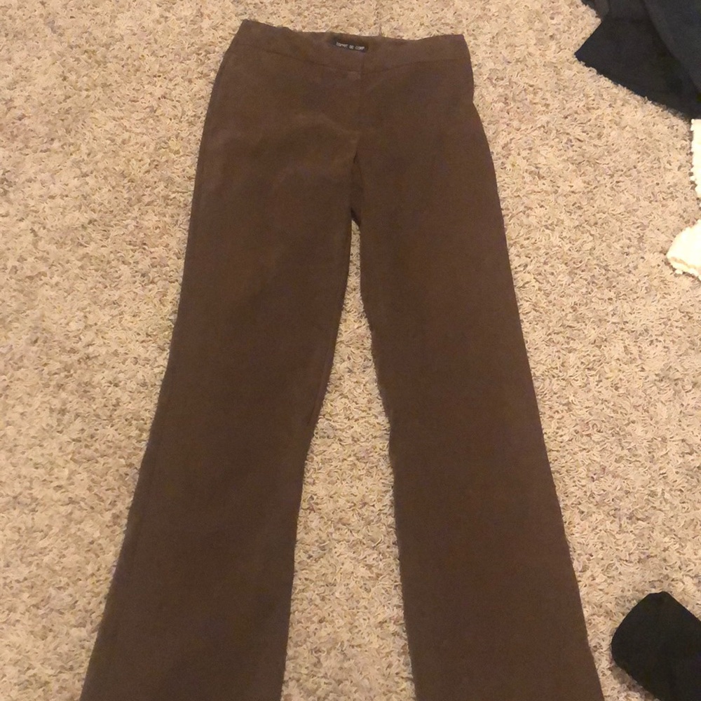 Brown suade pants